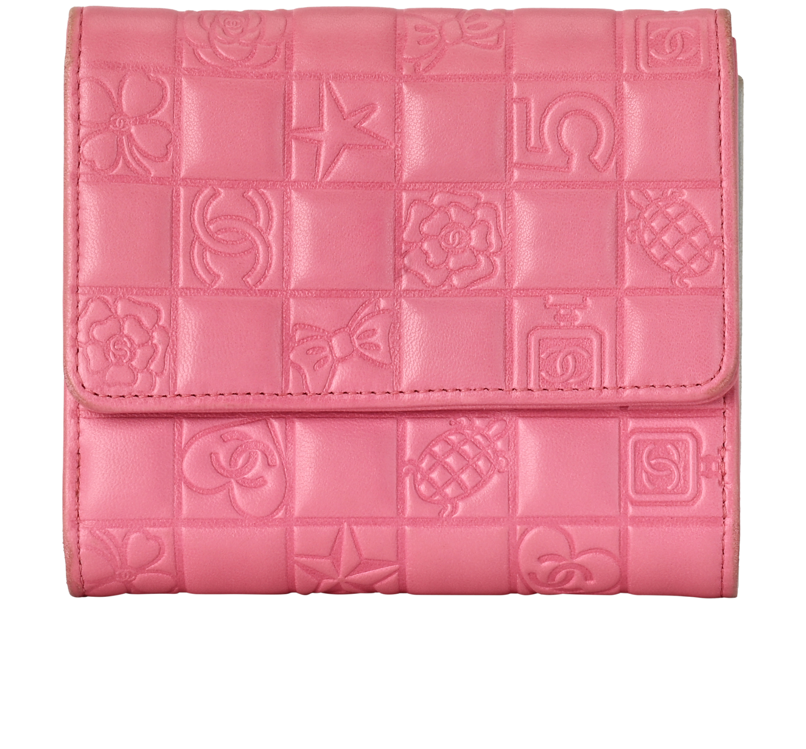 Chanel Bifold Wallet, &pound;320, Accessories, Pink, Leather, Back view